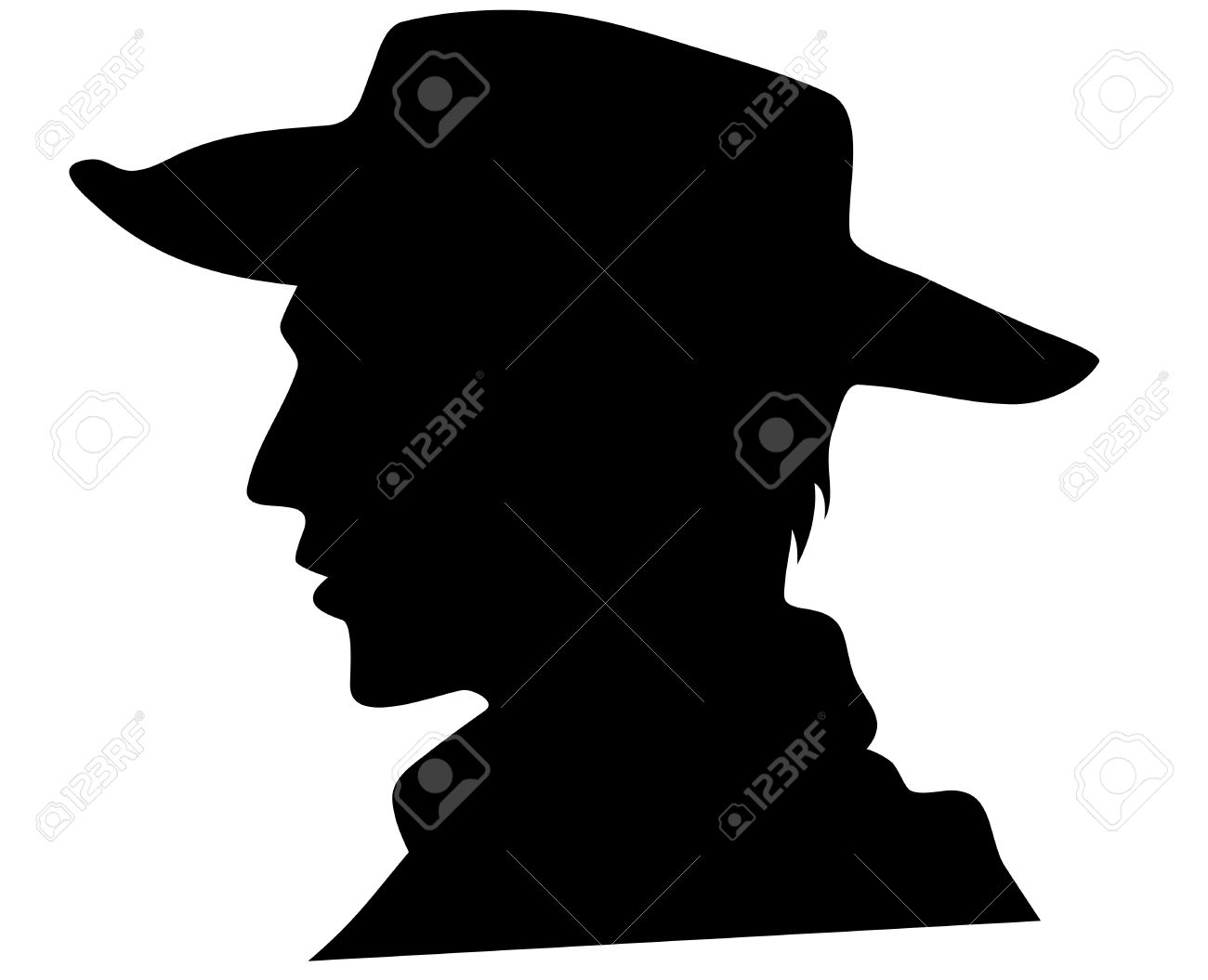 1300x1055 Siloette Head Shoulders Outline Clipart