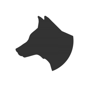 300x287 Dog Head Profile Silhouette Clip Art Download