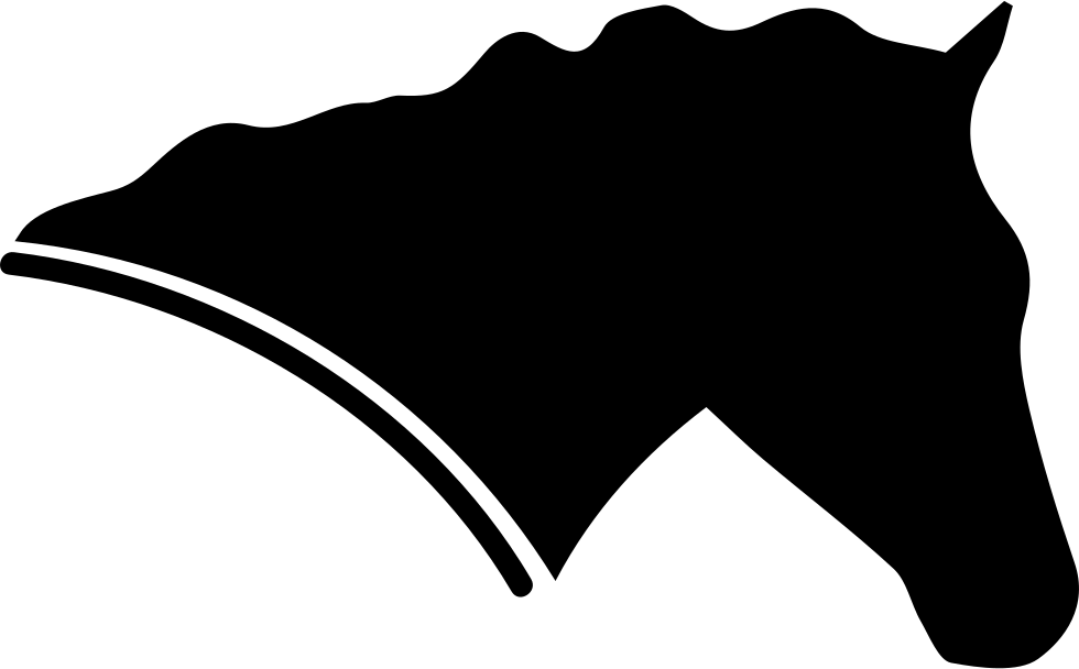 980x608 Horse Head Side View Facing The Right Silhouette Svg Png Icon Free
