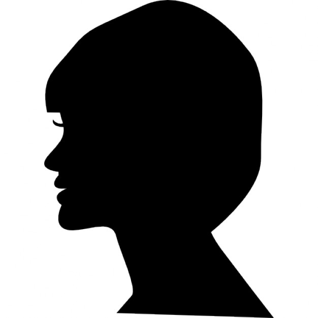 626x626 Woman Head Side View Silhouette Icons Free Download