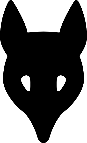 360x590 Wolf Head Silhouette Clip Art Free Vector 4vector