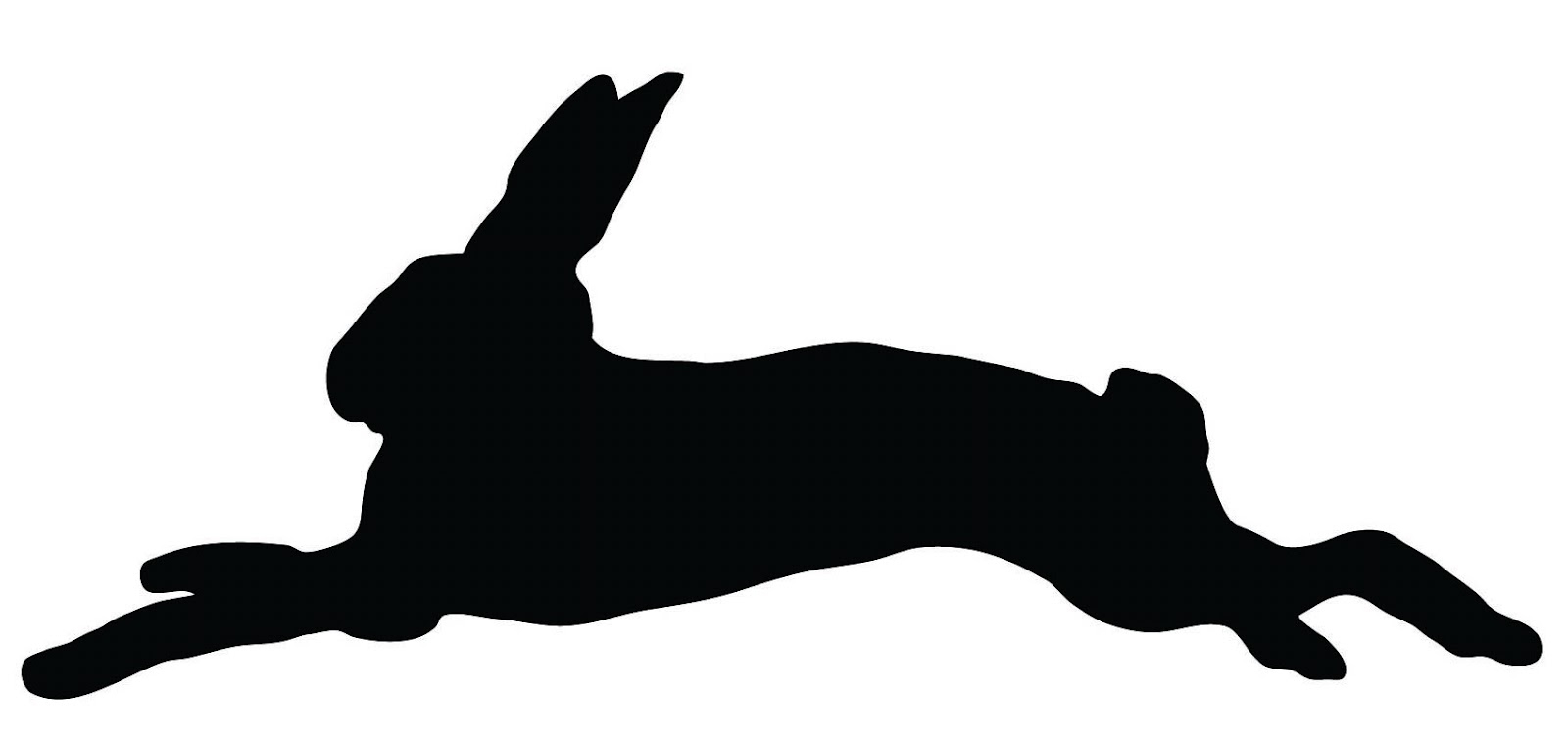 1600x759 Bunny Head Silhouette Clipart