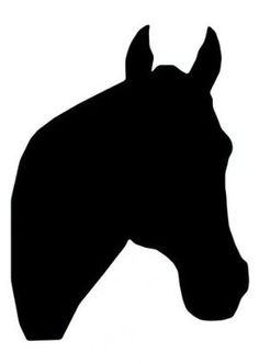 236x332 Black Horse Head Silhouette Clipart