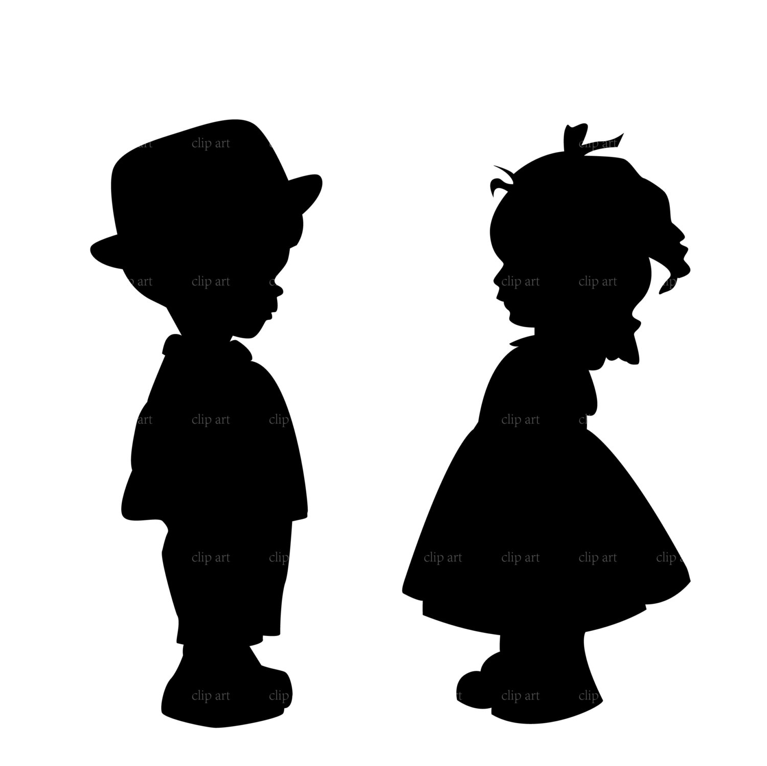 1500x1497 Clip Art Boy Silhouette Clip Art