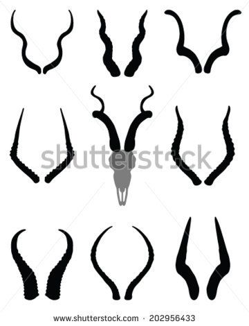 360x470 Image Result For Antelope Head Silhouette Design