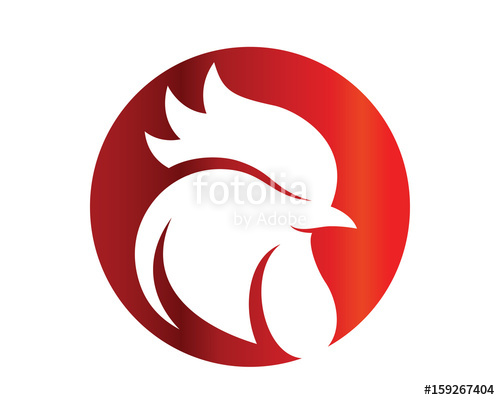 500x400 Modern Isolated Animal Head Silhouette Logo Circle