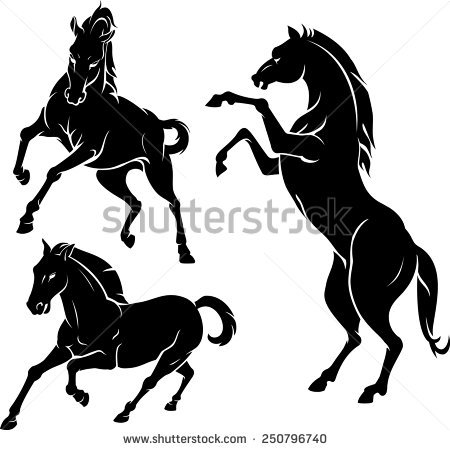 450x450 Horse Silhouette 101 Clip Art