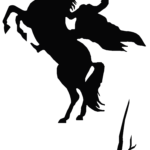 150x150 Witch Silhouette Vinyl Sticker