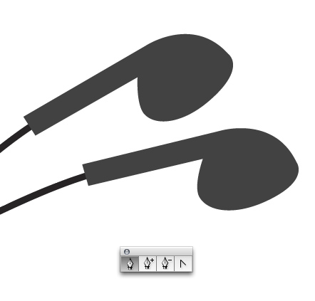 442x423 Drawn Headphones Silhouette