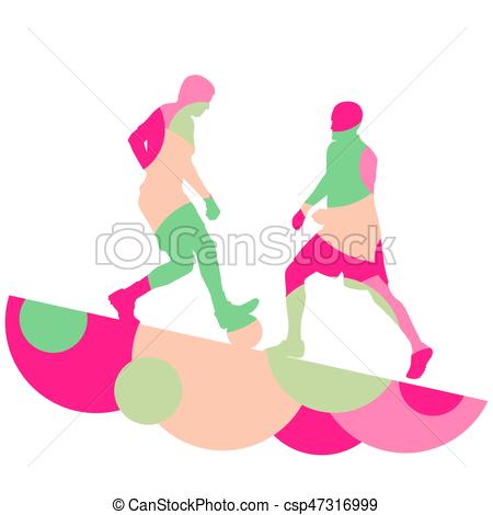 450x470 Soccer Player Men Silhouette With Ball In Active And Healthy