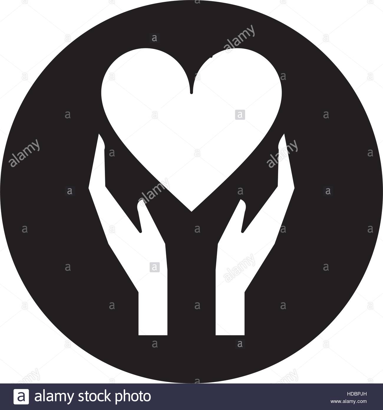 Heart Hands Silhouette at GetDrawings | Free download