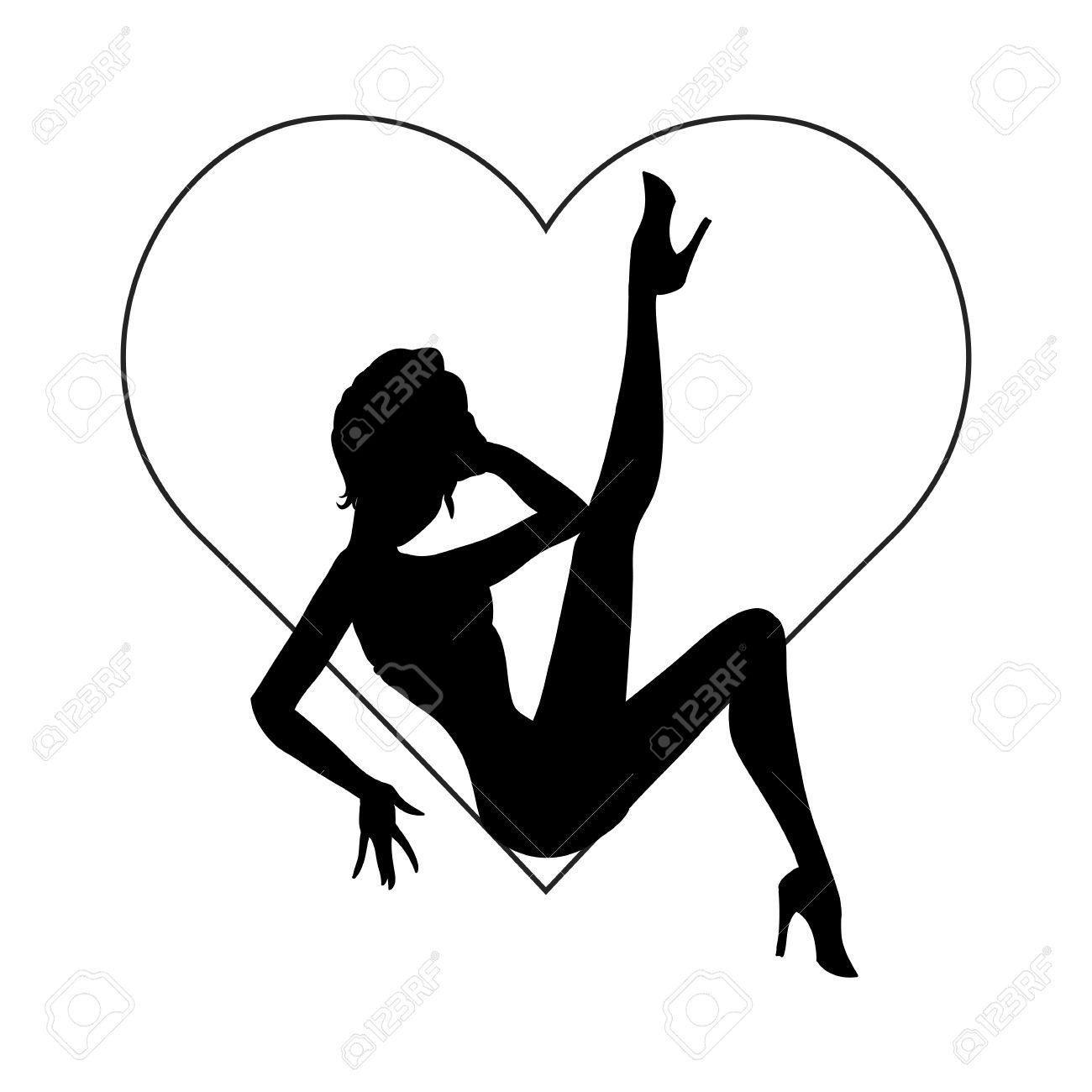 1300x1300 Pin Up Silhouette Clip Art Fiscalreform