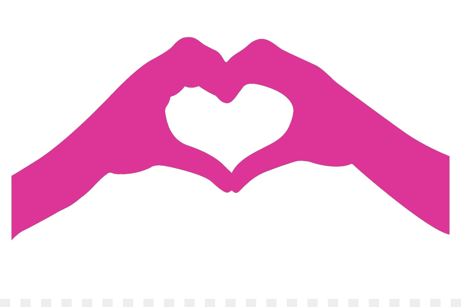 900x600 Hand Heart Silhouette Clip Art