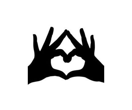 432x360 Hearts Silhouette Silhouette Of Hearts