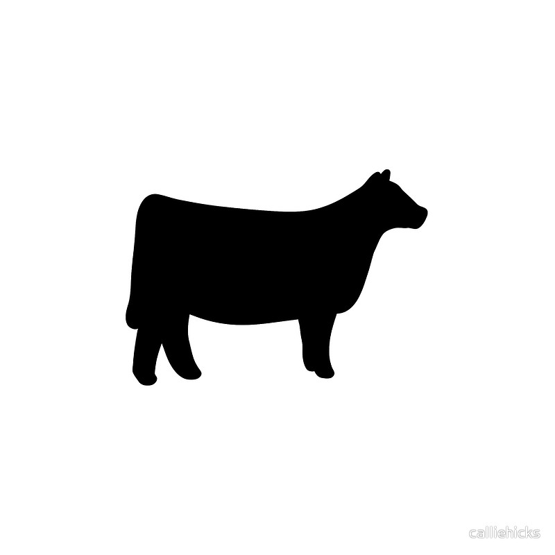 Heifer Silhouette at GetDrawings | Free download