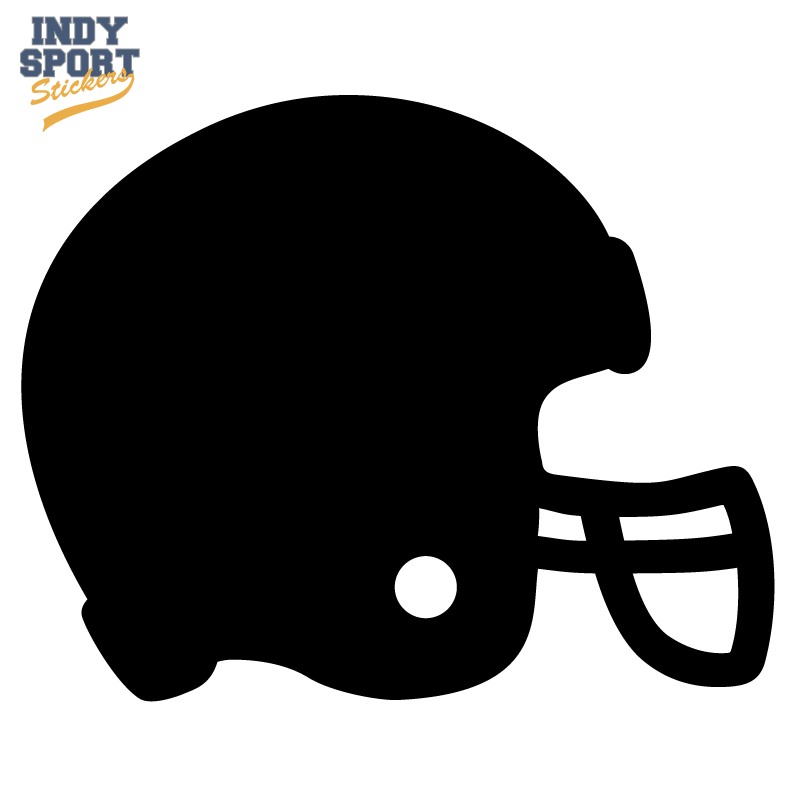 800x800 Football Helmet Silhouette Decal Or Sticker For Your Car, Window