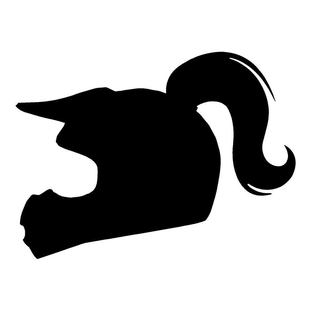 1000x1000 Girl Helmet Motorcycle Stickers Sports Dirt Bike Outdoors