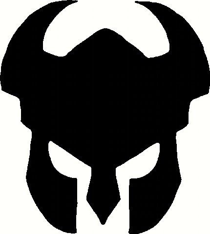 430x480 Viking Helmet Die Cut Vinyl Sticker Decal Sticky Addiction