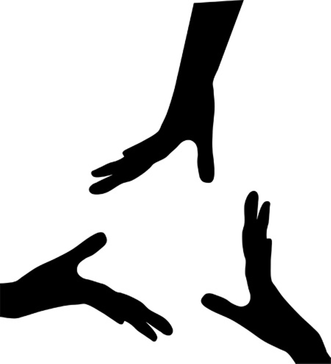 Helping Hand Silhouette at GetDrawings | Free download