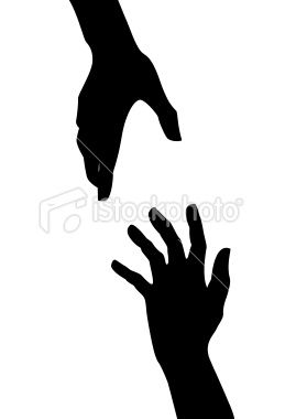 269x380 Helping Hand Silhouette Silhouettes, Stenciling And Craft