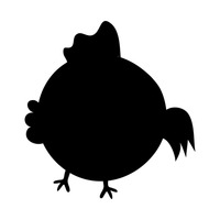 200x200 Shape Shapes Silhouette Silhouettes Cutout Cut Out Bird Birds