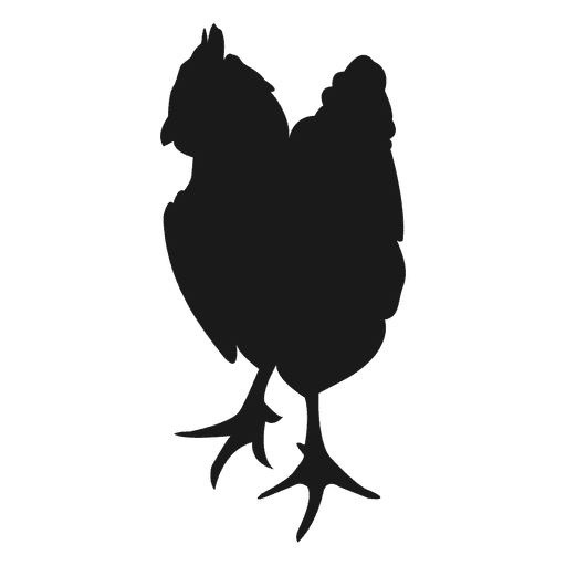 512x512 Hen Silhouette Standing