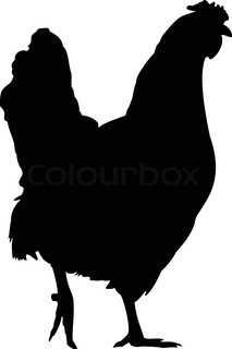213x320 Silhouette Of Hen Stock Vector Colourbox