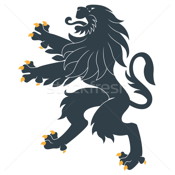 600x600 Heraldic Lion Vector Illustration Volodymyr Dmytriienko