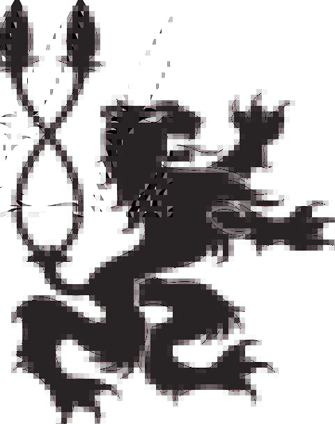 481x609 Lion, Double Tail, Heraldic Animal, Asian, Power, Silhouette