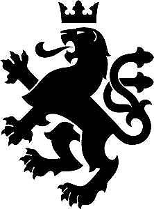 222x300 Heraldic Lion Wall, Car, Laptop, Caravan, Mirror, Door, Vinyl
