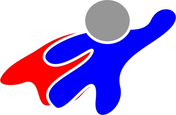 600x393 Super Hero Flying Silhouette Free Vector In Open Office Drawing