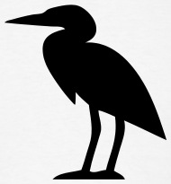 190x205 Heron Bird Silhouette T Shirt Spreadshirt