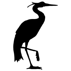 Heron Silhouette at GetDrawings | Free download