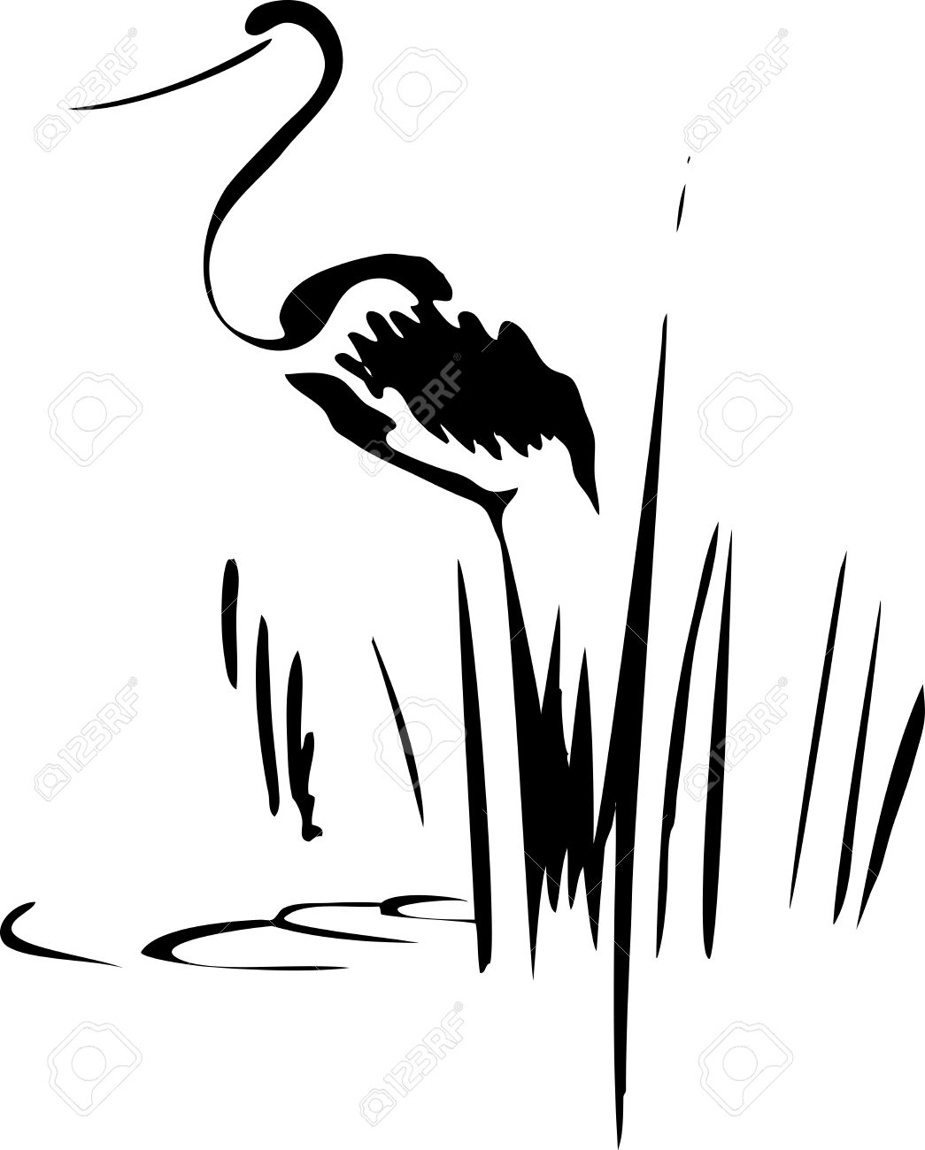 1045x1300 Heron Clipart