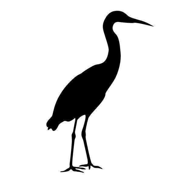 600x600 Silhouette Heron Adobe Illustrator Cs5 Yqhs4b Clipart