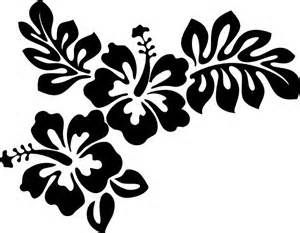 300x233 Hibiscus Flower Stencil