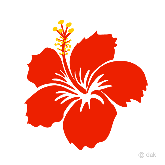 Hibiscus Flower Silhouette at GetDrawings | Free download