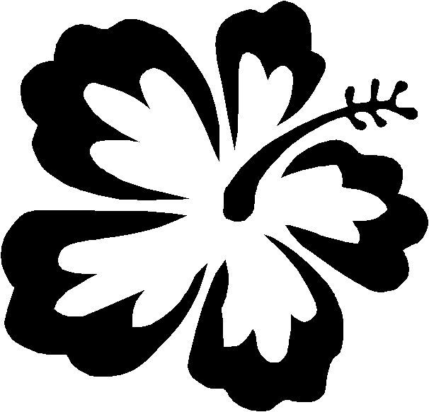 606x582 Free Coloring Pages Of Hawaiian Flowers Stencils
