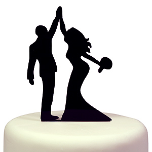 300x300 Silhouette High Five Cake Topper 5 Mccall'S