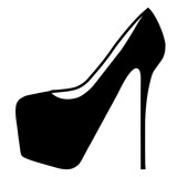 High Heel Shoe Silhouette at GetDrawings | Free download