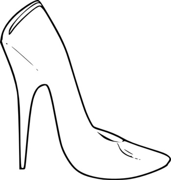 349x368 High Heel Shoe Silhouette Free Vector Download (6,589 Free Vector