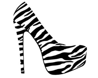 340x270 High Heel Silhouette Clip Art