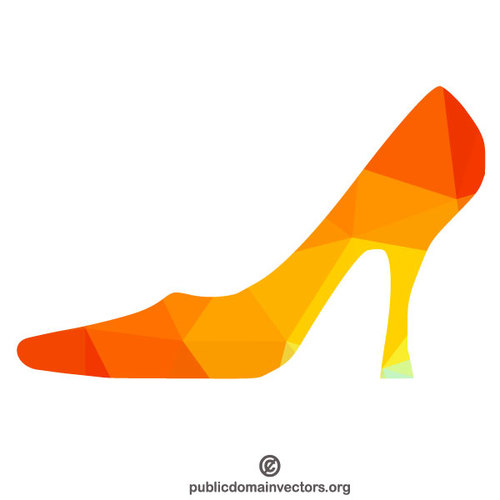 500x500 High Heel Shoe Color Silhouette Public Domain Vectors