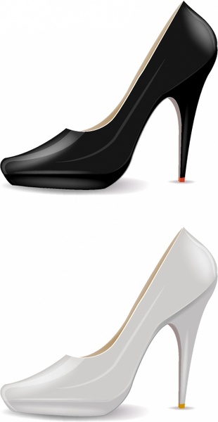 310x600 High Heel Shoes Free Vector Download (1,434 Free Vector)
