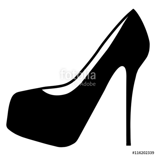 High Heel Shoes Silhouette at GetDrawings | Free download