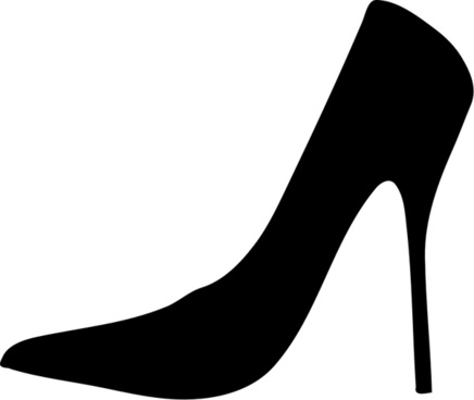 436x368 High Heel Shoe Silhouette Free Vector Download (6,589 Free Vector