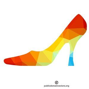 300x300 High Heel Shoe Silhouette Vector Graphics Vector Silhouettes