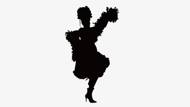 650x366 Dancing People, Girls High Heels, Silhouette Figures Png
