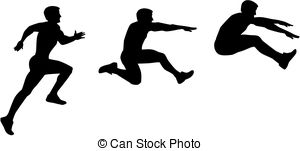 300x151 Long Jump Silhouette Eps Vectors