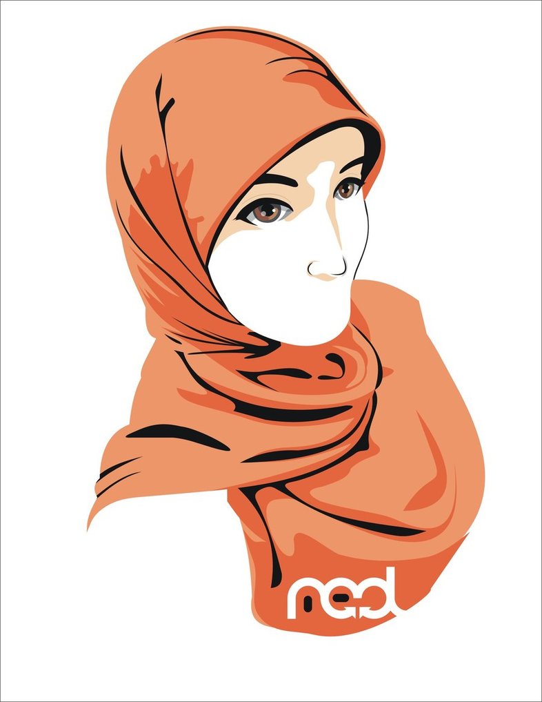 786x1017 Hijab Vector Free Image